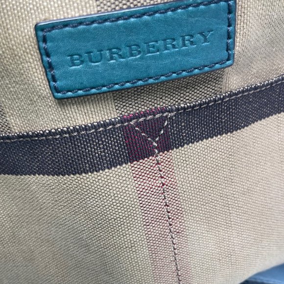 BURBERRY Ashby Canvas Tassel Bucket Bag - Picture 7 of 10